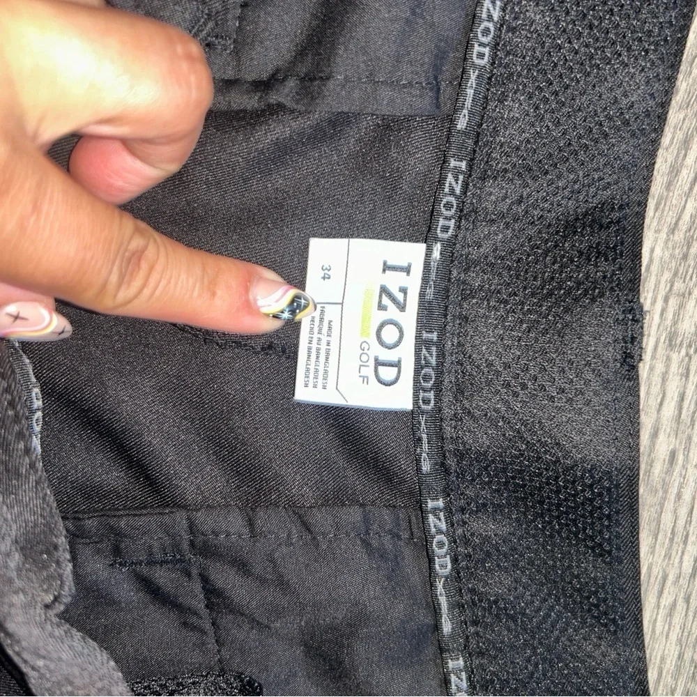 Izod Black Golf Shorts Sz 34